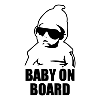 Badass Baby On Board Decal (Black)
